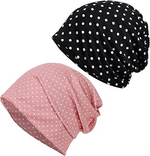 JarseHera Womens Slouchy Beanie Soft Chemo Headwear Breathable Cancer Caps | Lightweight Chemo Hats,Head Covering for Cancer Patients,Chemotherapy Must Haves Women,Sleeping Caps,Top Opening Ponytail Cap