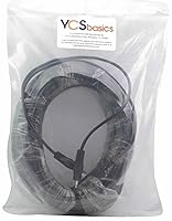 Vista 2 de YCS basics Cable de audio estéreo macho a macho de 100 pies de 0.138 in para auriculares/teléfono/cable MP3 - para tu puerto AUX de automóvil