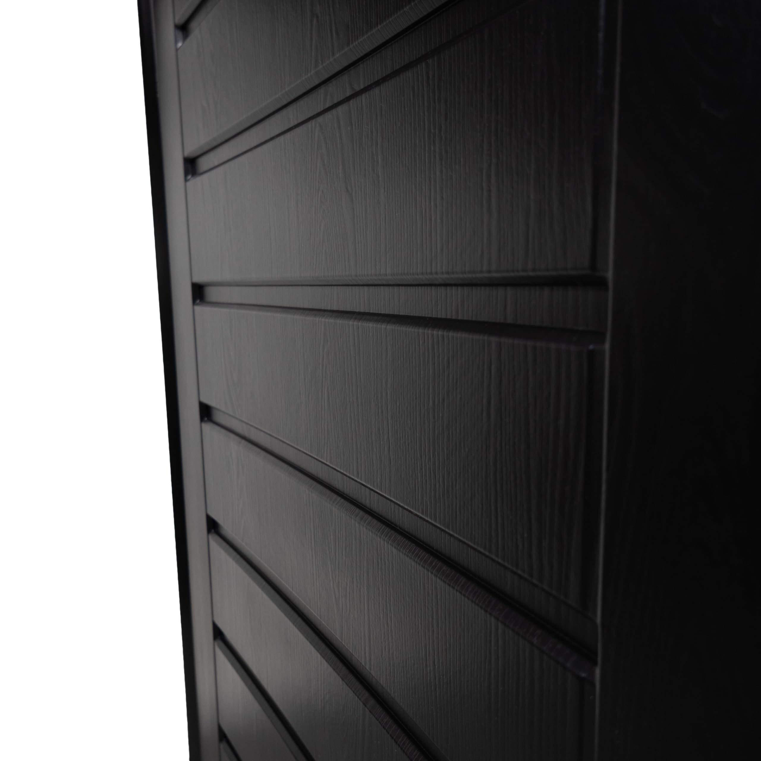 Koll Living Mülltonnenbox Tilia 1170 Liter – abschließbare Universalbox in Holzoptik, wetterfest & UV-beständig, aus Kunststoff, Schwarz