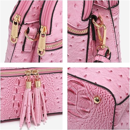 Miniatura 6 de Dasein - Bolso de hombro para mujer con cremallera y múltiples bolsillos