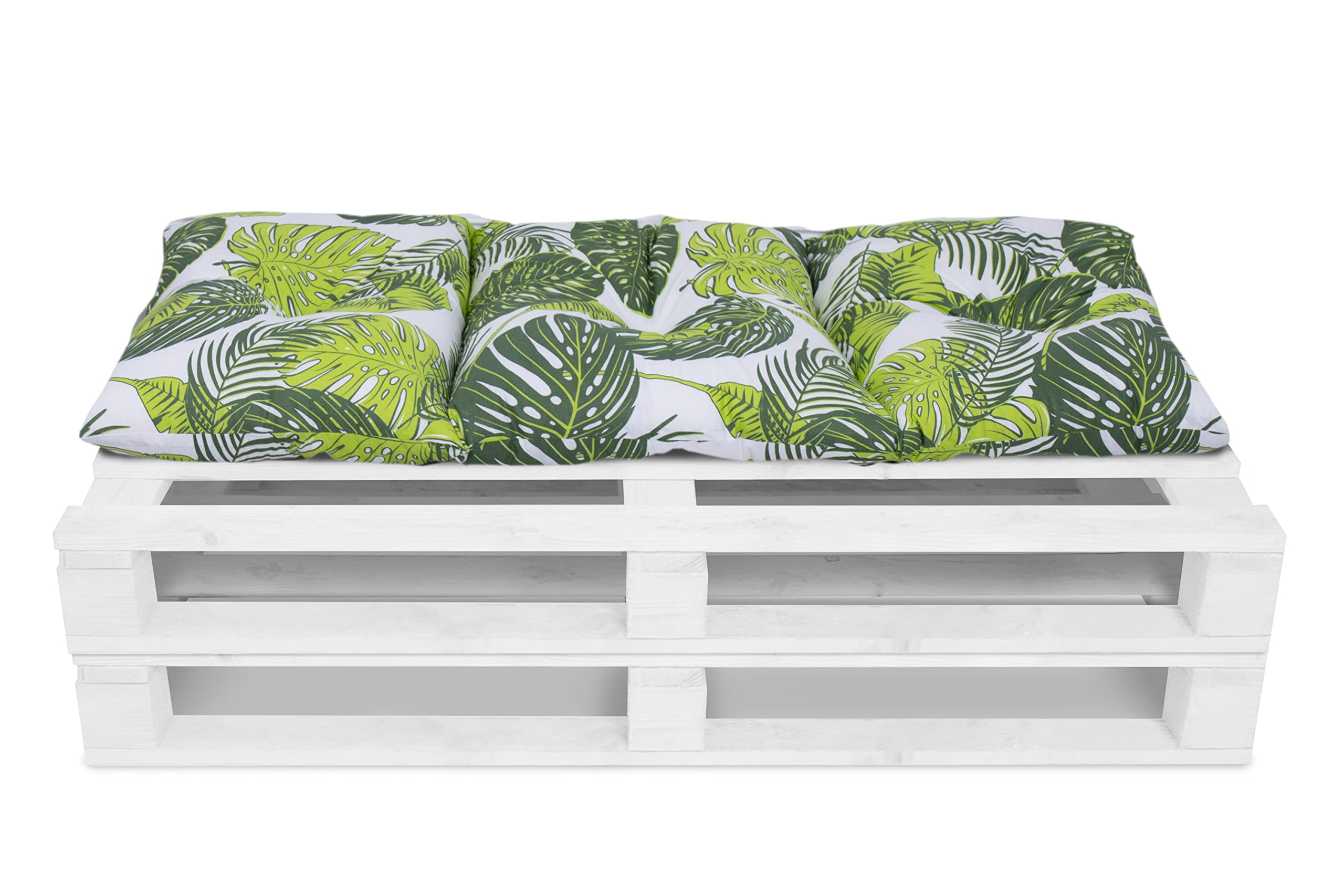 Amilian Set di 1 cuscino per pallet, 120 x 60 cm + 2 x 40 x 60 cm, per pallet, balcone, piccolo divano o piccolo divano, per camera dei ragazzi