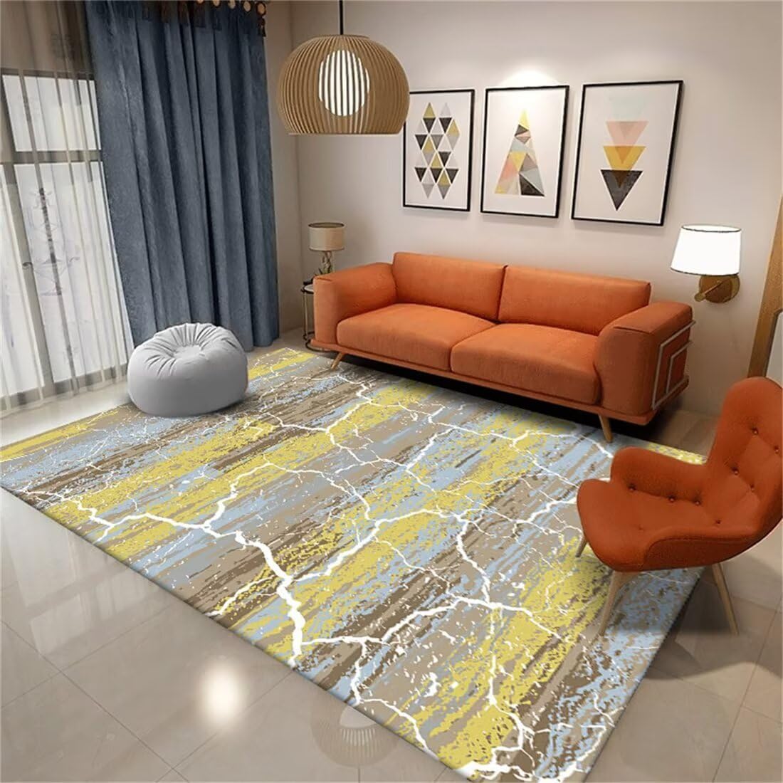 Tapis de canapé de salon déco maison pour une ambiance cocooning