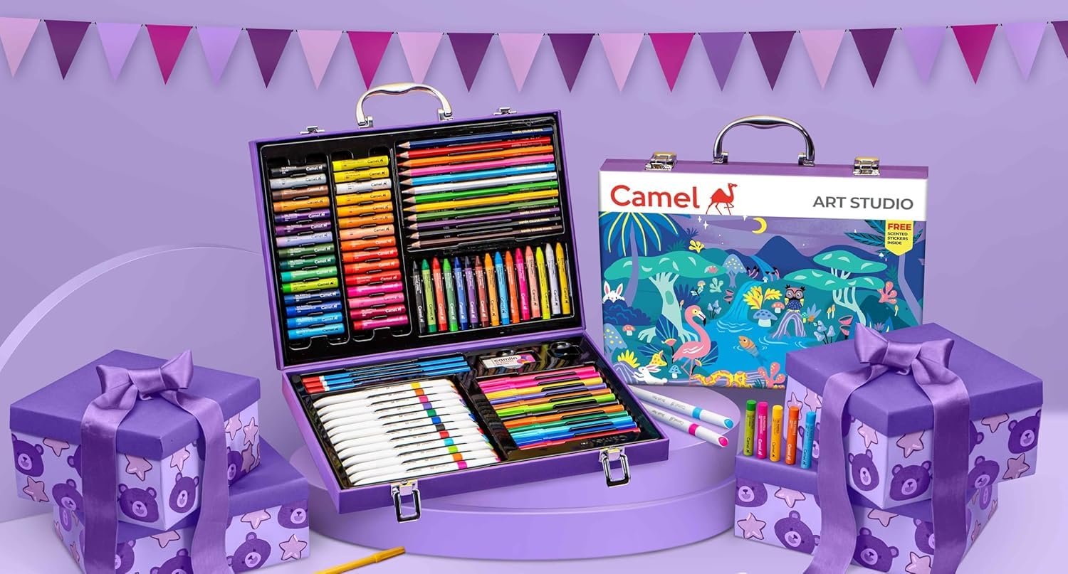 Camel Premium Art Studio Kit – Reusable Briefcase Style Pack
