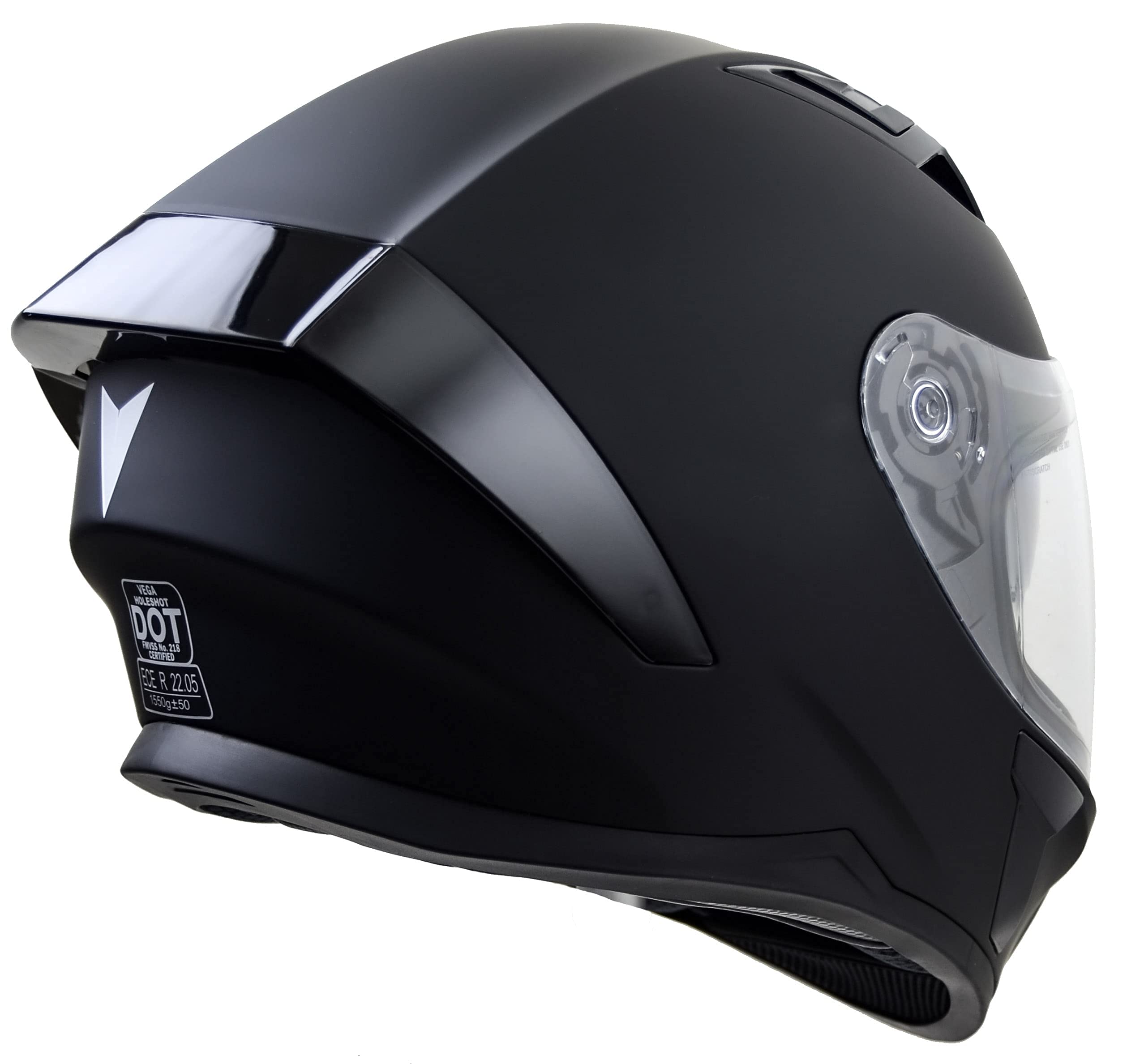 Vega Holeshot Full Face Helmet 53000 051 Matte Black X