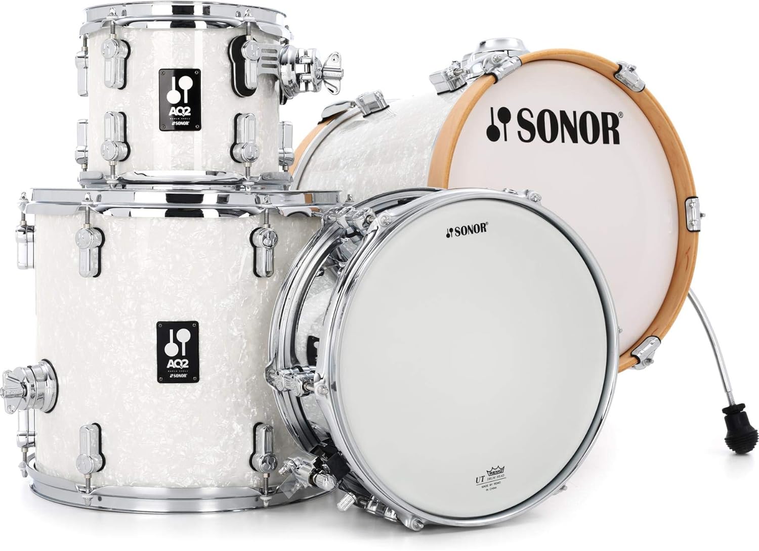 Sonor AQ2 Martini 4-piece Shell Pack with Snare - White Marine Pearl