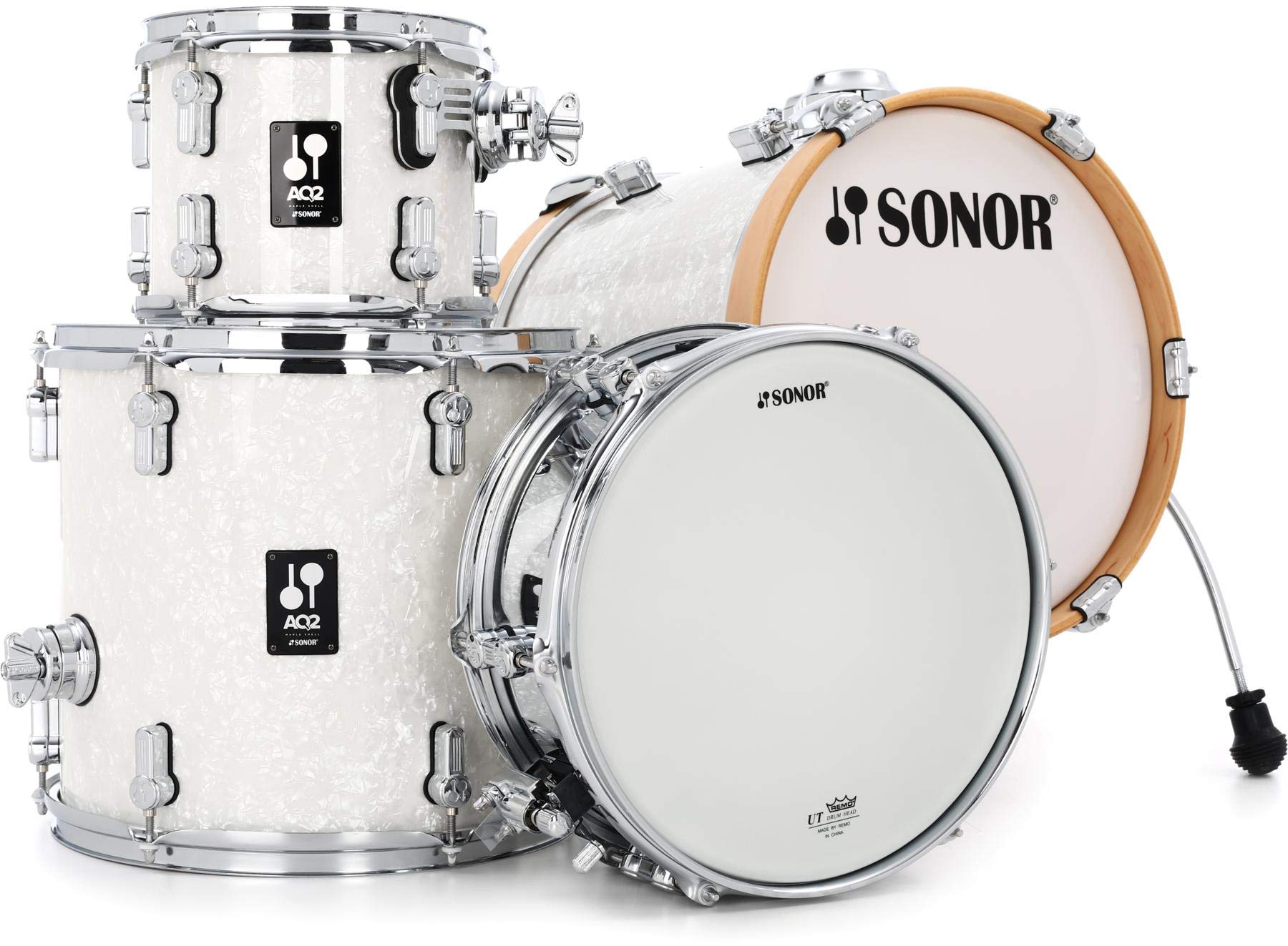 Sonor AQ2 Martini 4-piece Shell Pack with Snare - White Marine Pearl