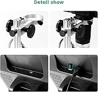 Vista 8 de Andonstar Microscopio de monedas AD208 con pantalla de 8.5 pulgadas 260X LCD Lab Handheld USB Microscopios digitales para reparación de PCB