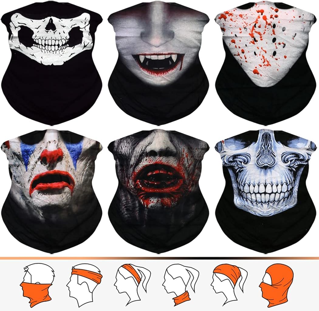 JOEYOUNG Headwear, Bandana, Neck Gaiter Head Wrap Headband Balaclava Magic Scarf