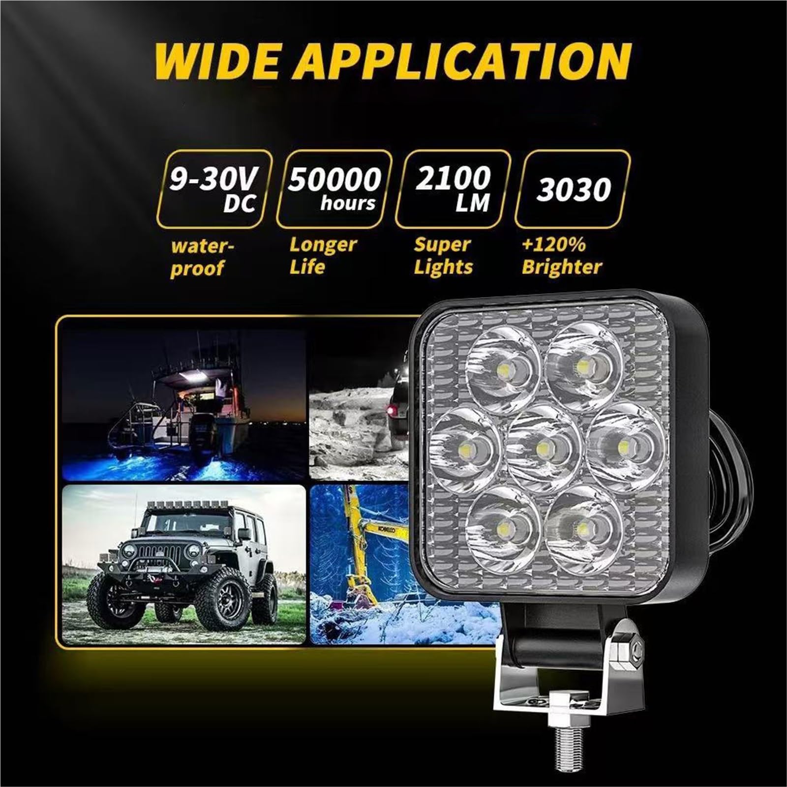 Światła drogowe Do Listwy LED Ciężarowych 4X4