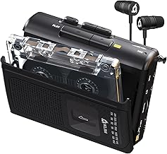 KLIM K8 Cassette Tape Player Portable with F1 Headphones - Cassette Recorder - New Version - AM/FM Player - Built-in Micro...