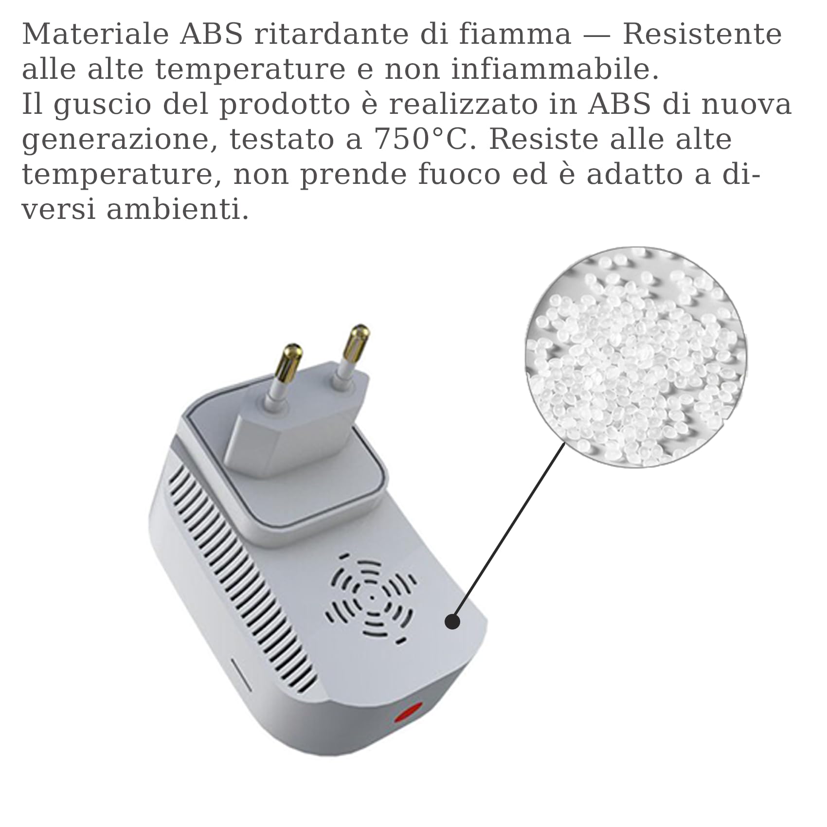 Rilevatore di Monossido di Carbonio e Gas WiFi con Spina, Allarme CO + Gas Naturale Metano GPL Propano Butano, Display LED, Monitoraggio App Tuya/Smart Life, Certificazione EN50291 & EN50194