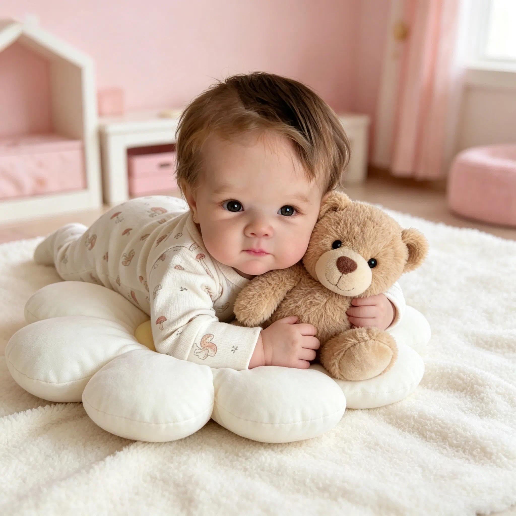 Zero Pam Bebe Reborn Mädchen 45 cm Reborn Realistische Puppe Reborn Mädchen schwarz afrikanisch schlafen wie ein echtes Baby Spielzeug für Mädchen mit Zubehör