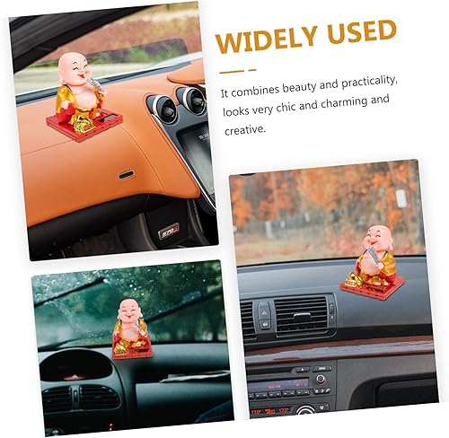 Miniatura 6 de Maitreya Buda Adornos Decoración del Hogar Decoración China Tablero de instrumentos Maitreya Buda Estatuilla Estatuilla Maitreya Buda Figura