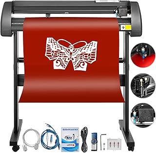 Mophorn Vinyl Cutter 34 Inch Vinyl Cutter Machine 870mm Vinyl Printer Cutter Machine LCD Display Vinyl Plotter Cutter Machine Signmaster Software Sign Making Machine with Stand - coolthings.us