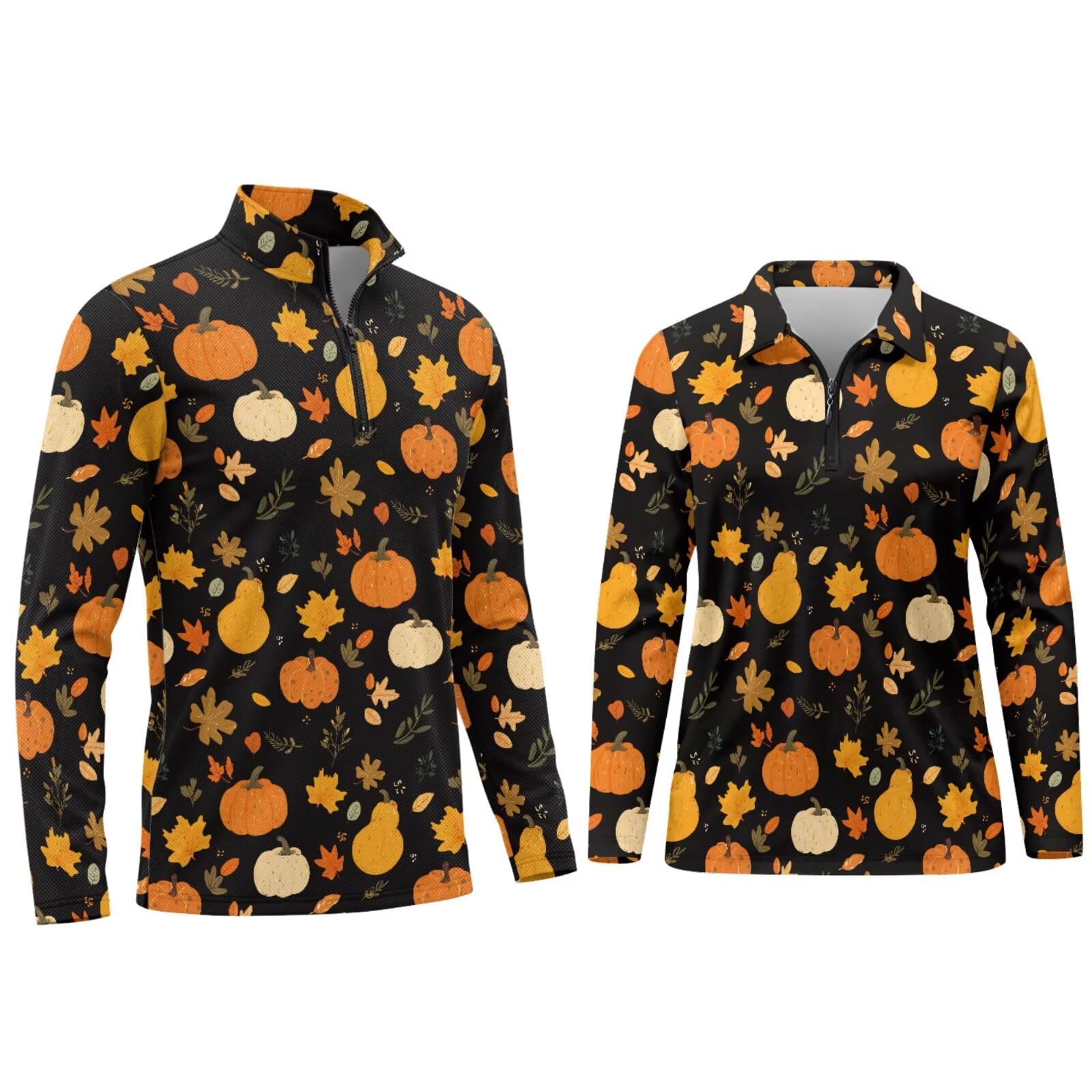 chaqlin Camisas de golf a juego para parejas, elásticas, para mujer, polo de manga larga, para hombre, ropa de golf