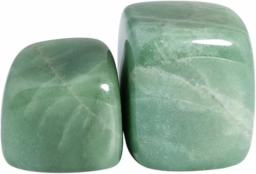 Miniatura 3 de Rockcloud Piedras pulidas pulidas de 1 libra, suministros de piedras preciosas para Wicca, Reiki, aventurina verde de cristal curativo