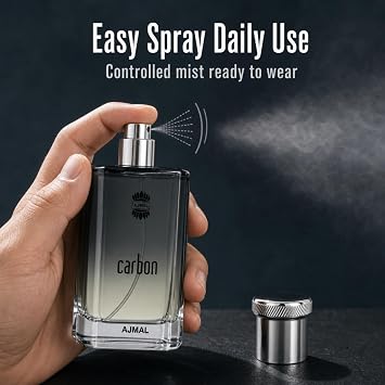 Ajmal Carbon EDP for Men, 3.4 fl oz / 100 ml