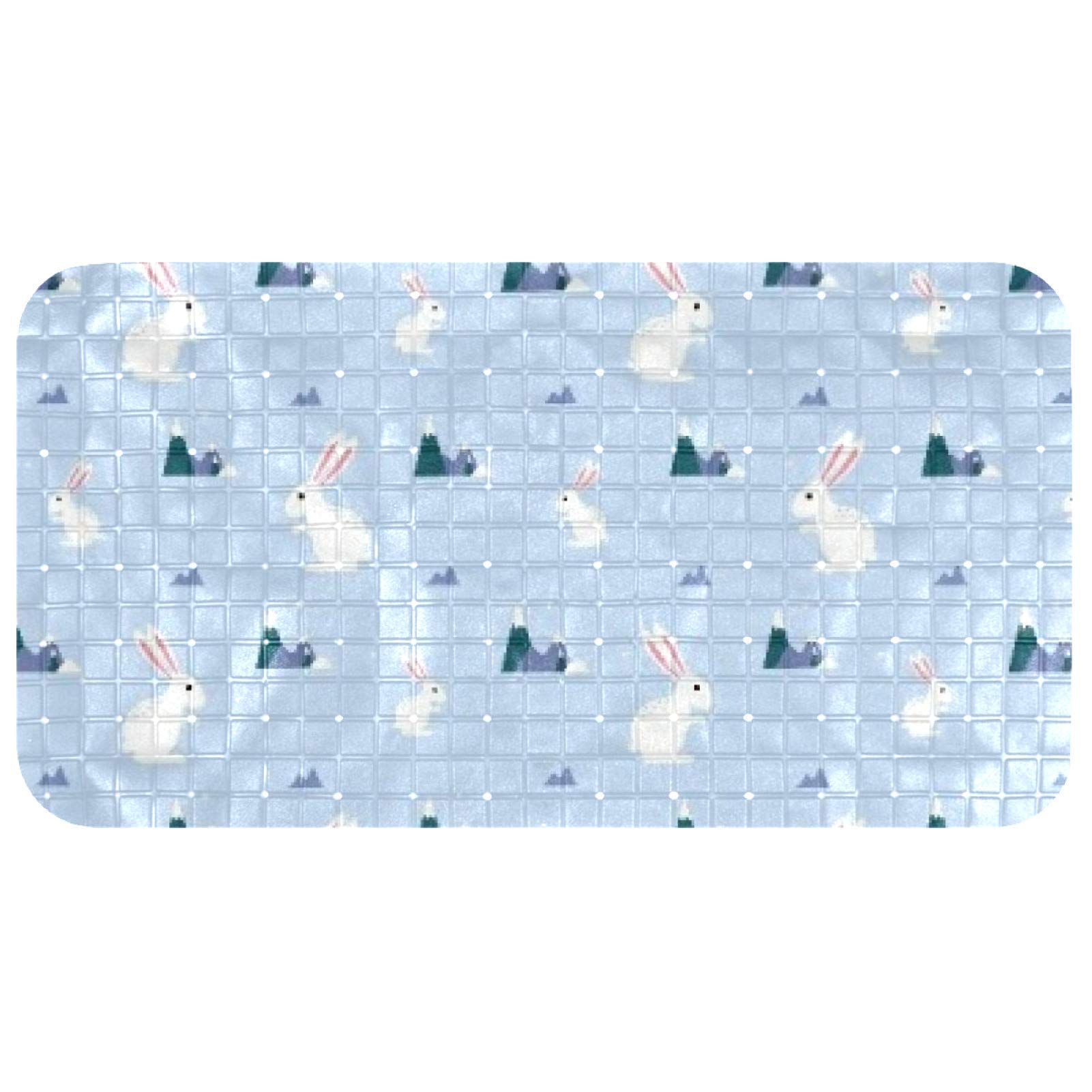 Tapis de bain pour enfants anti-glisse baignoire bébé lapin