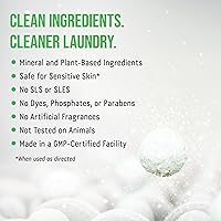 Vista 8 de Rockin' Green Detergente para ropa sucia, a base de plantas, detergente en polvo natural para ropa, vegano y biodegradable, seguro para pieles