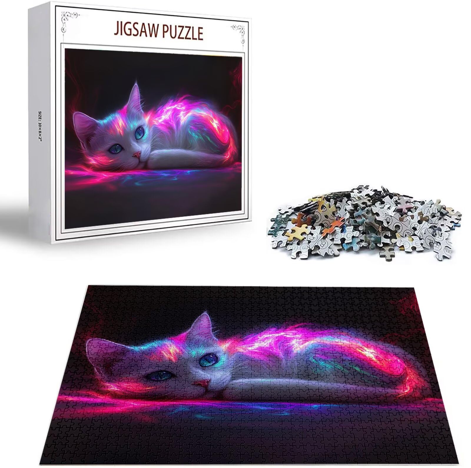 Puzzle 6000 Pezzi per Adulti e Ragazzi, 3 4 5 Anni Puzzle Gatto 6 7 8 Anni Giochi Educativi Sostenibili Con Motivi Per Adulti Da Gioco in Legno Di Alta Qualità Jigsaw Sogno per Gioco Familiare B-4491