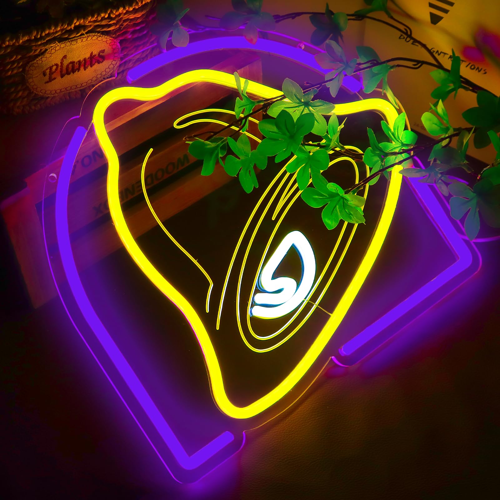 Pugna Tacos Insegne al neon per decorazione da parete, luci al neon a LED, adatte per gli amanti dei tacos, negozi, casa, cucina, idee regalo, Pugna-Taco Bell-002