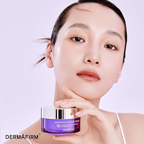 Miniatura 6 de DERMAFIRM Crema reparadora calmante R4 de 1.69 onzas, crema facial para problemas de piel, con eucalipto, péptido y collage, suave para todo tipo de