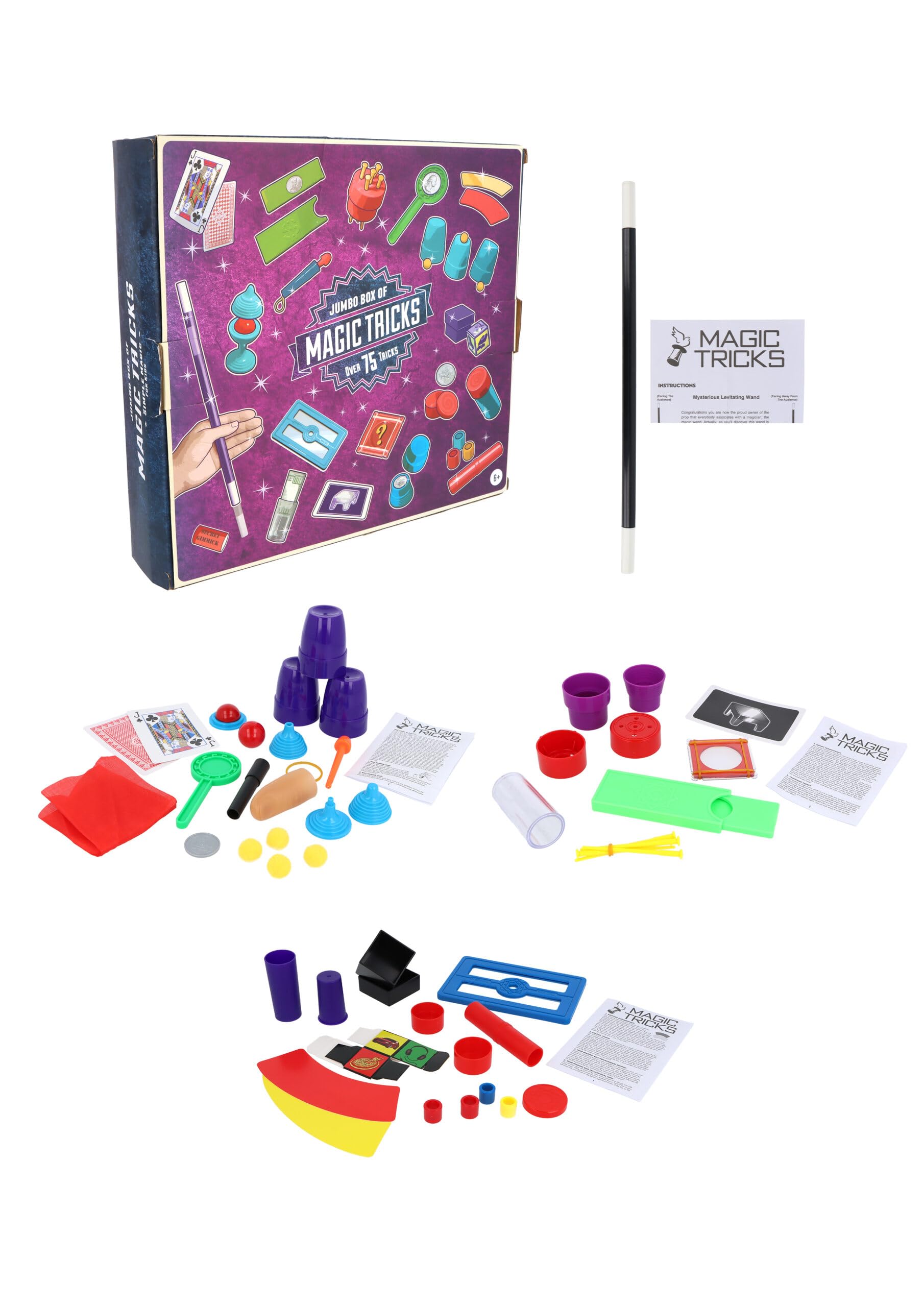 Henbrandt Single Children's Jumbo Magic Set with 75 Tricks and