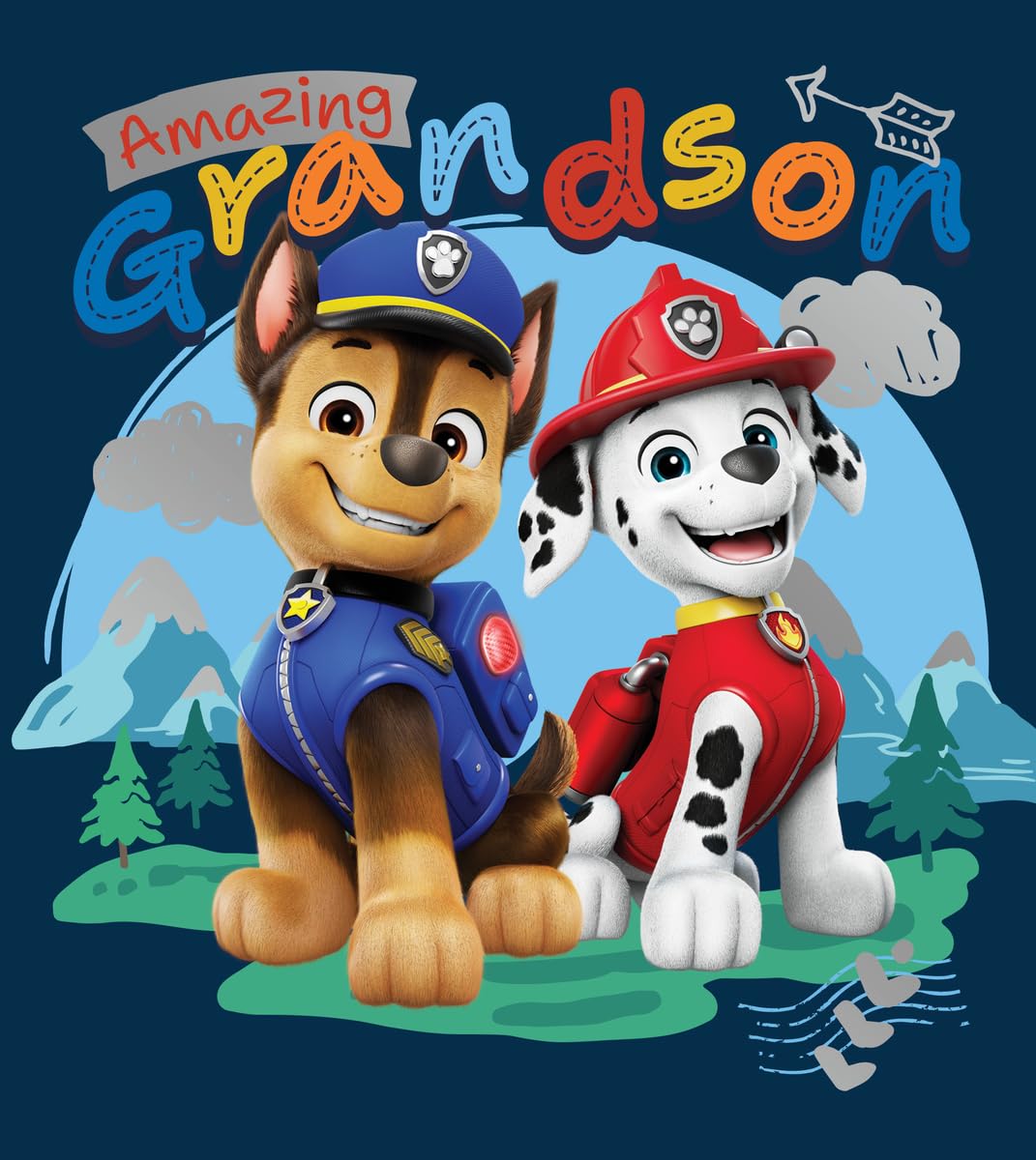 Paw Patrol Grandson Birthday Card, Birthday Card for Paw Patrol Lovers