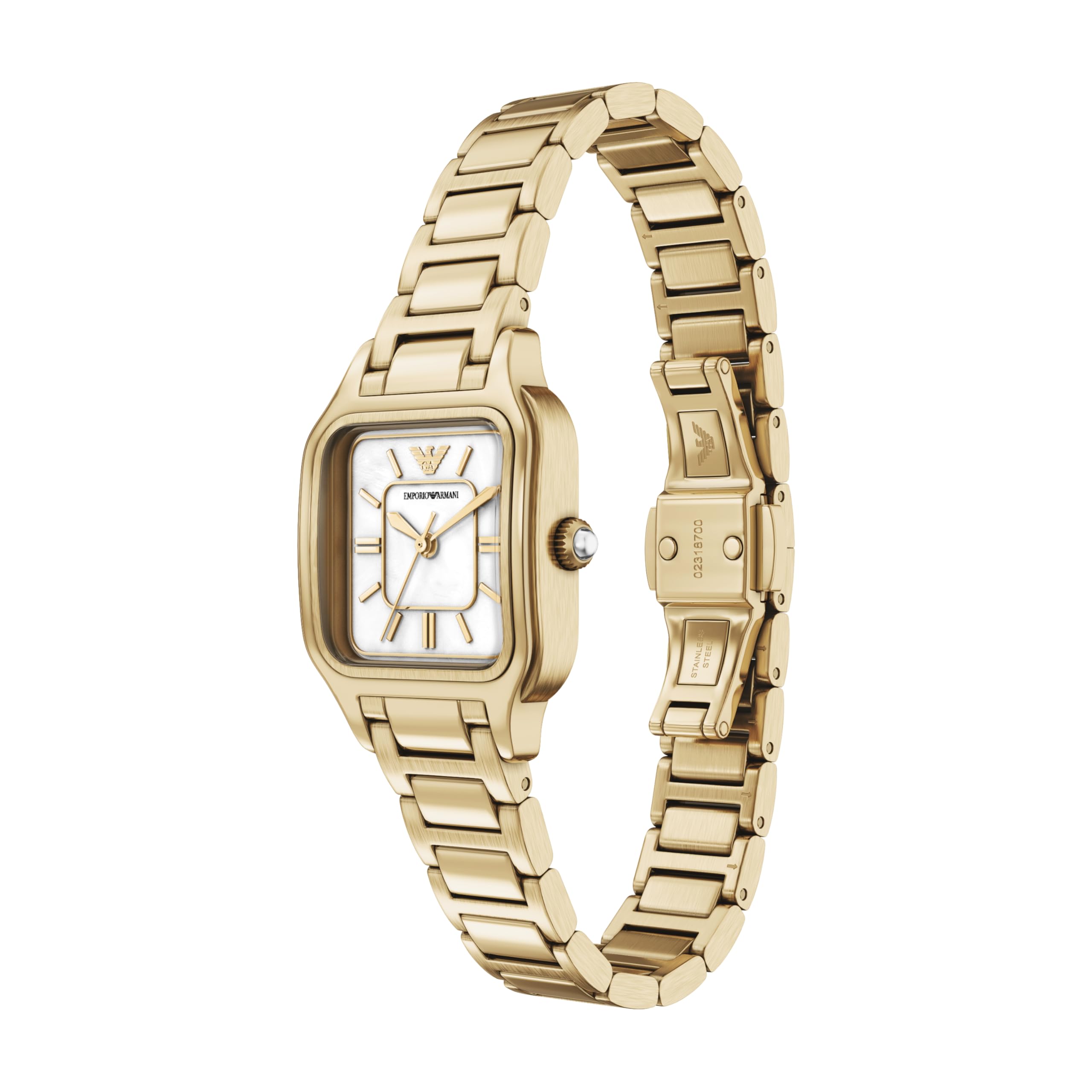 Emporio Armani Damen 35MM Goldfarbene Edelstahl Uhr, AR11744