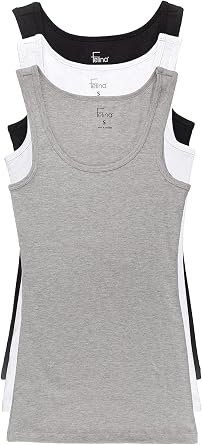Felina Cotton Ribbed Tank Top - Class Tank Top for Women, Workout Tank Top for Women Color Options Available
