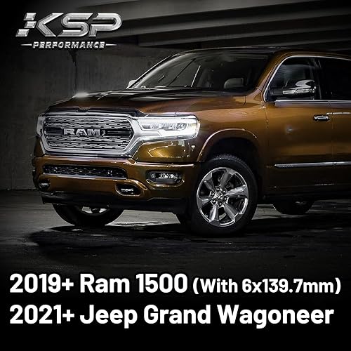 Miniatura 3 de KSP 6X5.5 Wheel Spacers for Ram 1500, Jeep Grand Wagoneer, 1.5"(38mm) Real Forged Hub Centric Tire Spacer with 77.8mm Hub Bore M14x1.5 Studs/Bolts