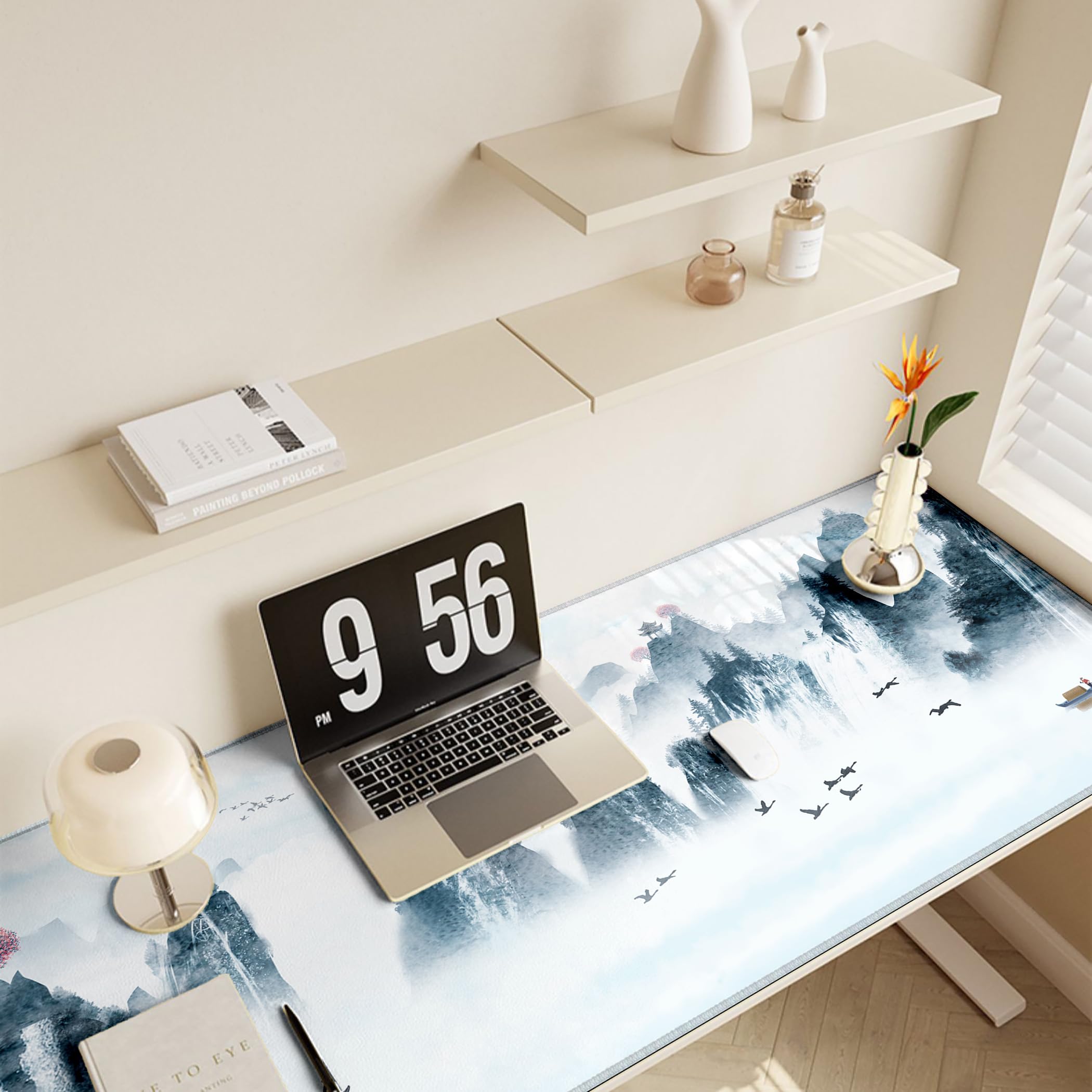 LL-COEUR XXL Tappetino per Mouse da Gaming con Motivo 140x60x0,3cm, Tappetini da Scrivania Antiscivolo Grande Computer Mousepad (1400x600x3mm, Stile 3)
