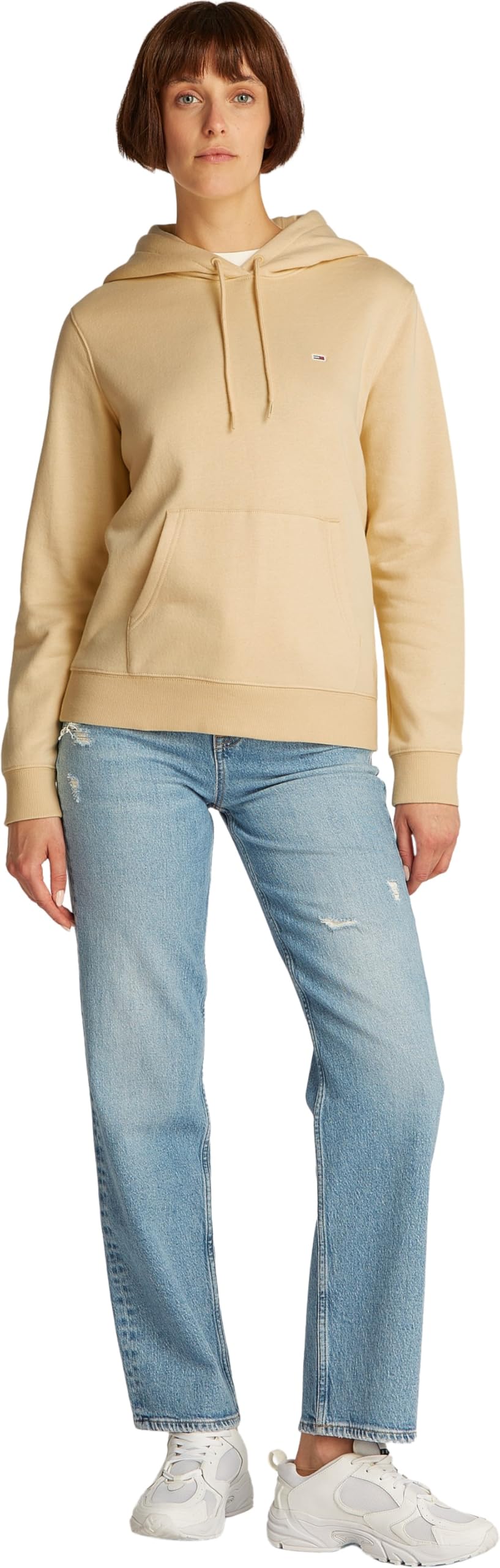 Tommy Jeans Sweat à Capuche Femme Flag Regular Fit