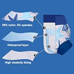 BIG ELEPHANT Swim Diapers - 3 Pieces of Reusable and Adjustable Baby Swimming Diapers for Girls (Ages 6 Months-3 Years), 12-24 Months