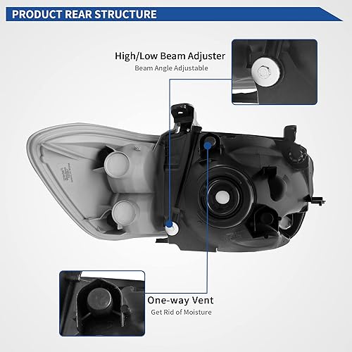 Miniatura 133 de oEdRo Faros delanteros compatibles con Ford F150 / 06-08 Lincoln Mark LT Pickup 2004, 2005, 2006, 2007, 2008, Ford F150 / 06-08 Lincoln Mark LT OE