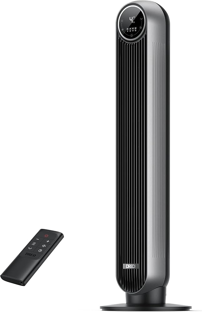 Amazon | Dreo 扇風機 タワーファン 【2025新登場】静音 7.6m/s高速
