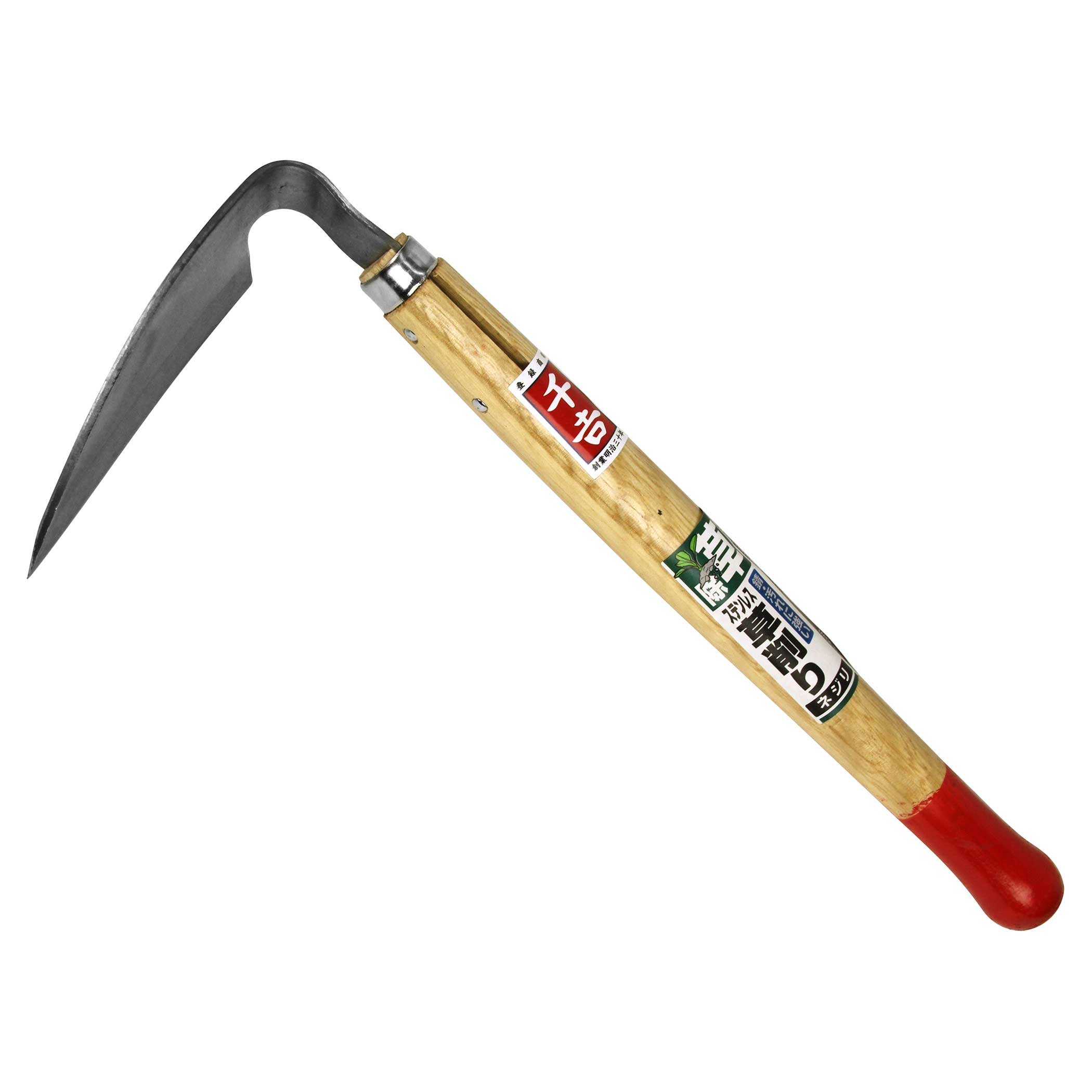 Senkichi Stainless Steel Weeding Scythe Weeding Scythe Spine Pattern, Depth 2.2 x Height 13.2 x Width 5.3 inches (5.5 x 33.5 x 13.5 cm)