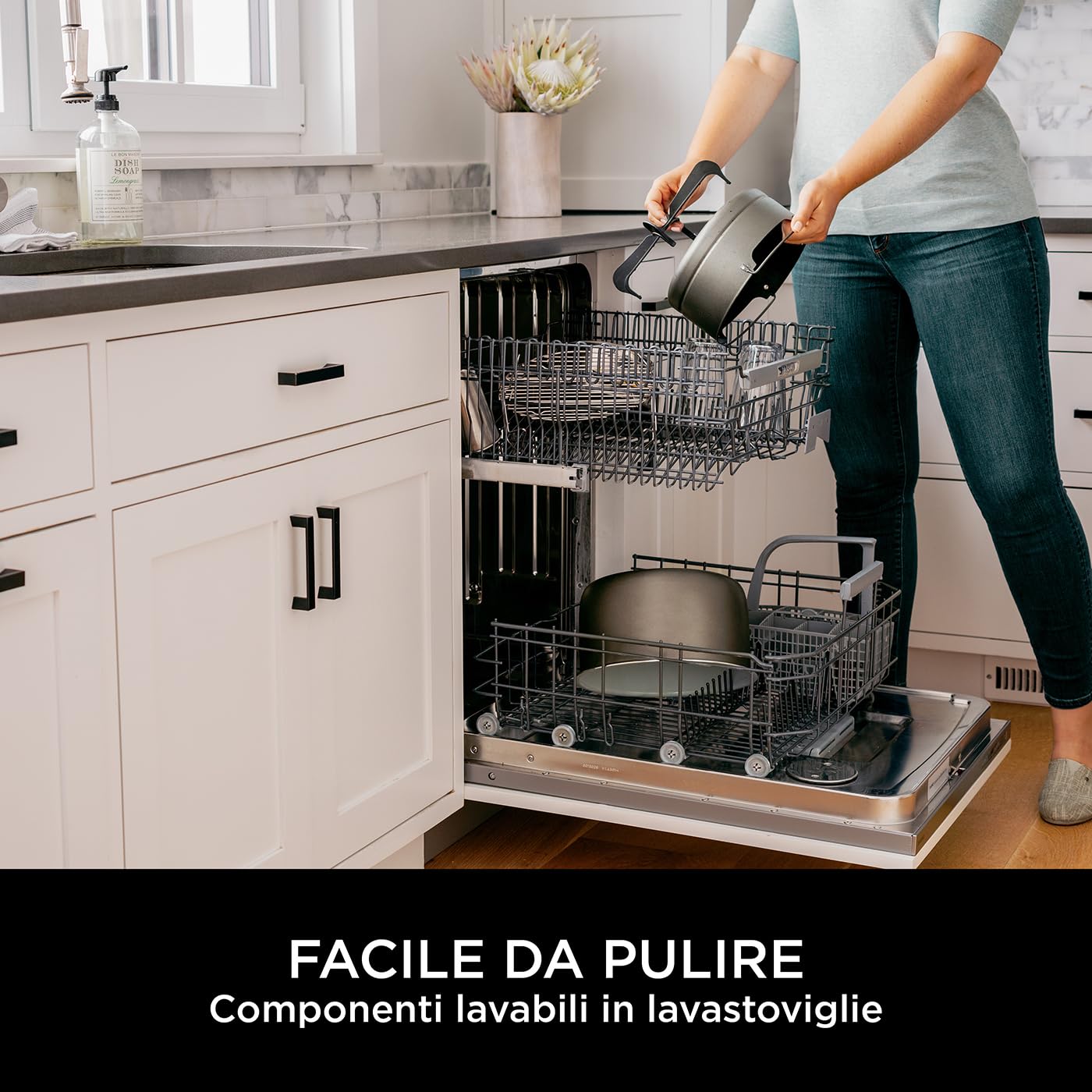 Ninja Foodi MAX Multicooker con Coperchio SmartLid, 12 Funzioni, Cottura Intelligente, 7.5L, Pentola a Pressione, Friggitrice ad Aria, Cottura a Vapore, e Cottura Lenta, Rame/Nero, OL650EUCP