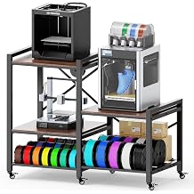 3D Printer Stand with Filament Storage Heavy Duty 3-Tier 3D Printer Table
