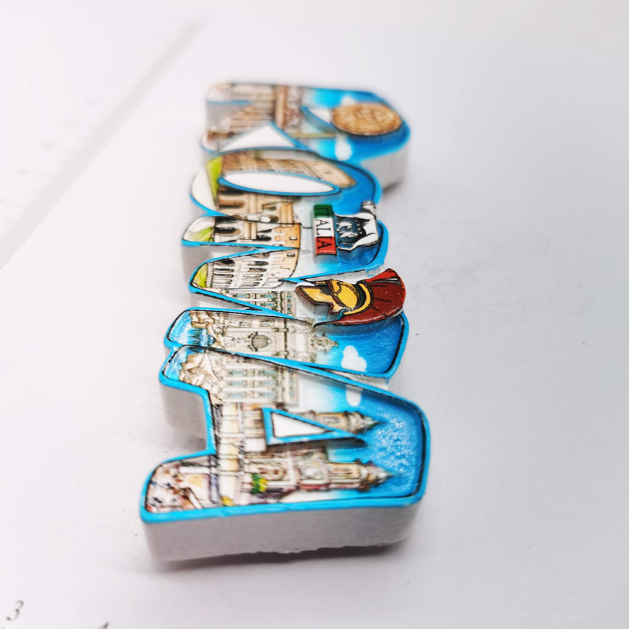 Roma Italia, magnete per frigorifero con lettere 3D, regalo per