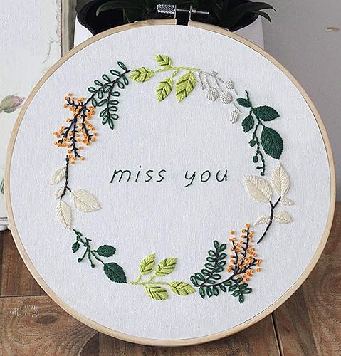 Miniatura 9 de Kit de bordado, ardilla lavanda flores Garden Awesocrafts gama completa de kits de bordado para principiantes, adultos y niños, bricolaje hecho a