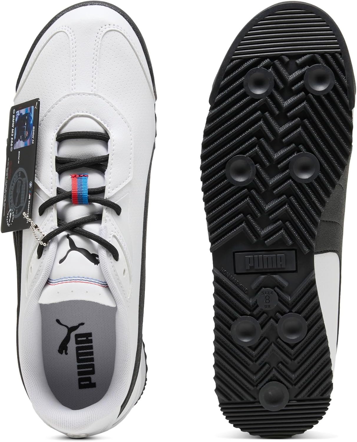 PUMA Mens BMW M Motorsport Roma Lace Up Sneakers Shoes Casual - Beige