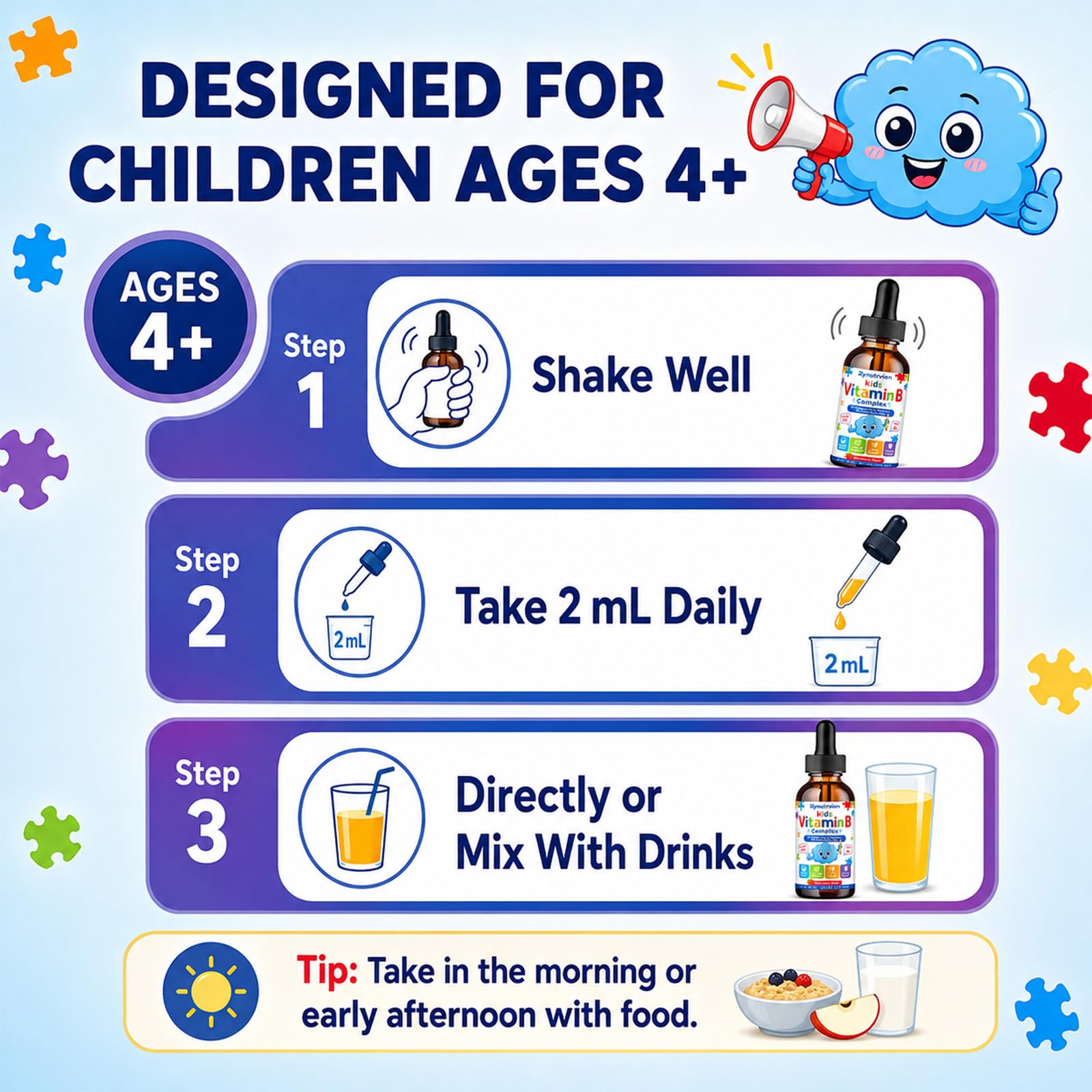 Kids Methylated Vitamin B Complex Liquid Drops, B12 5-MTHF, Sugar Free — Amazon image 7