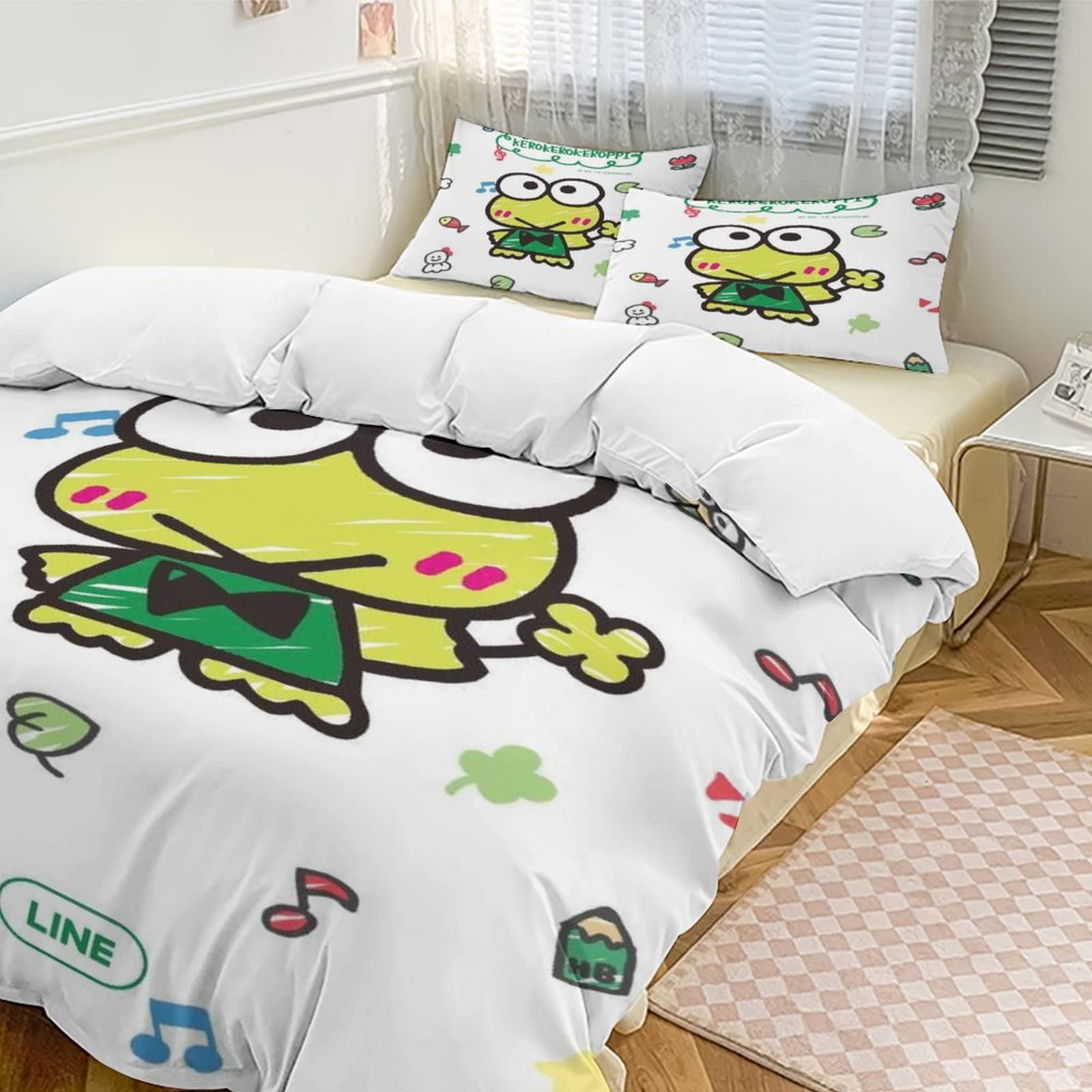 ちろちゃん　ベッドカバー Amazon｜クロミ ちゃん ベッド3点セット 布団カバー シングル 3点