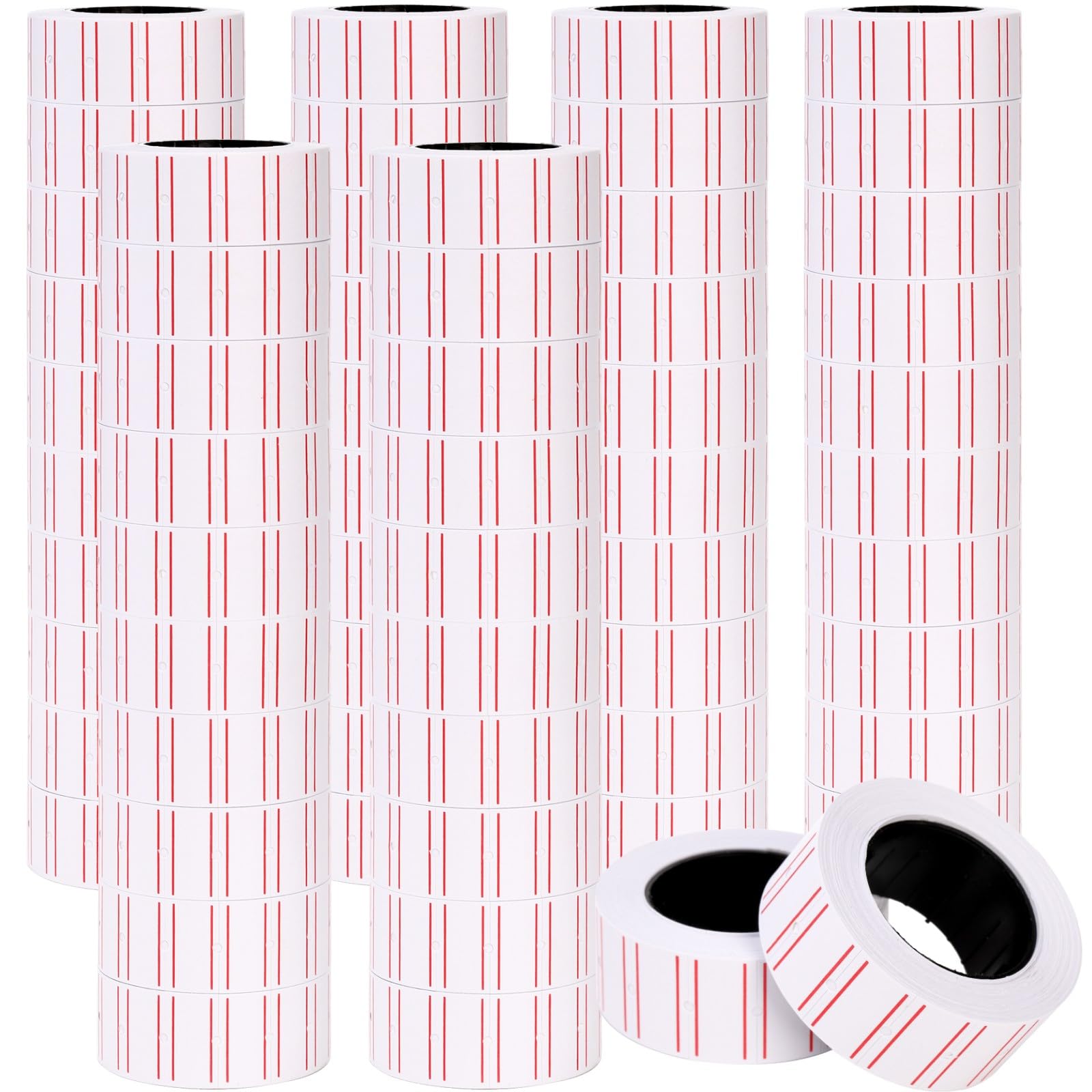 30000 Pcs Price Gun Labels Paper, 60 Rolls Pricemarker Label Stickers Fit Most of Price Tag Machines(Mx-5500, M5500, HG979), Price Sticker for Office Retail Shop Organization Marking, White
