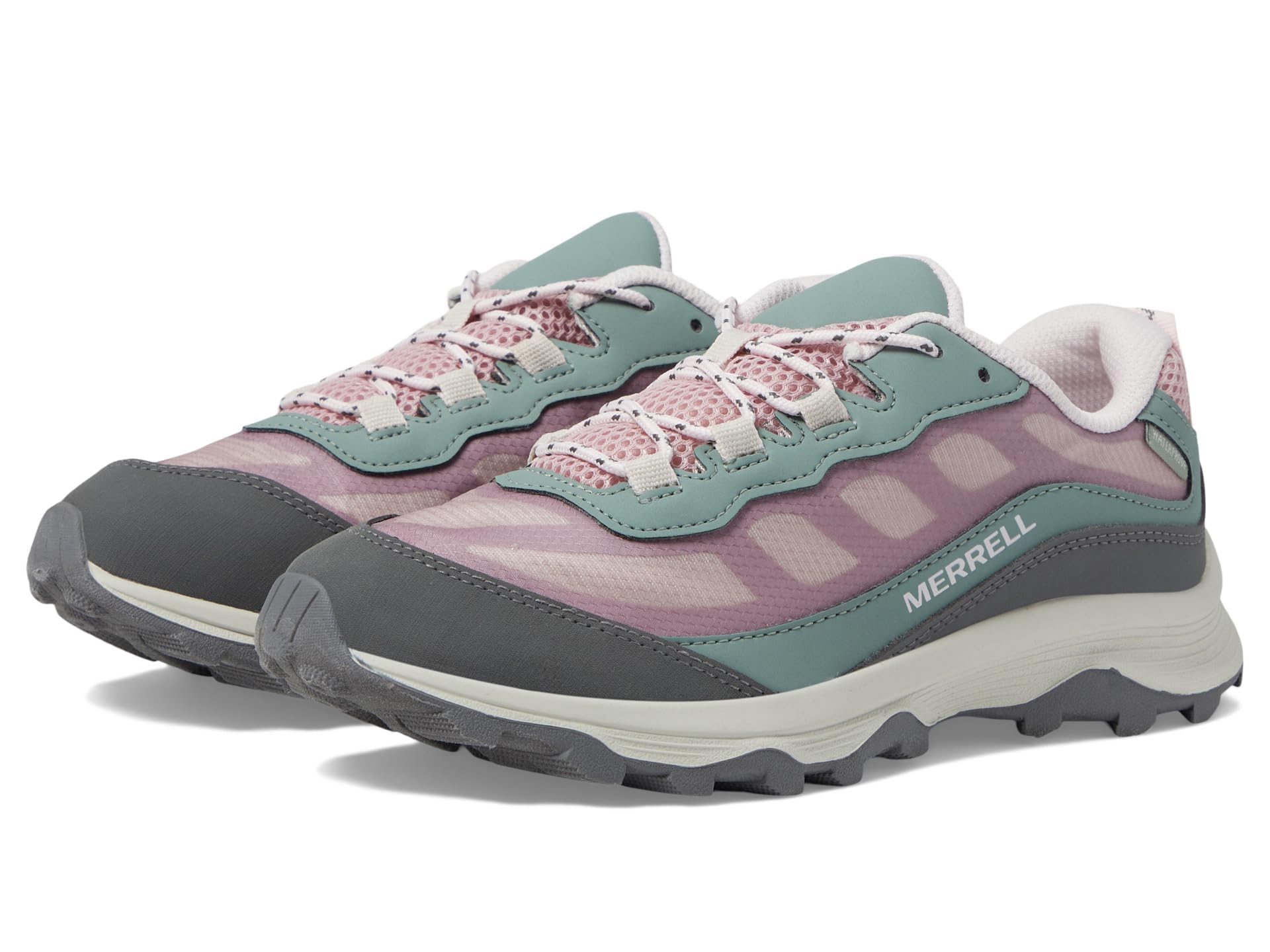 Merrell MOAB Speed Low WTRPF-Dusty Pink/Olive, Zapatillas, 34 EU