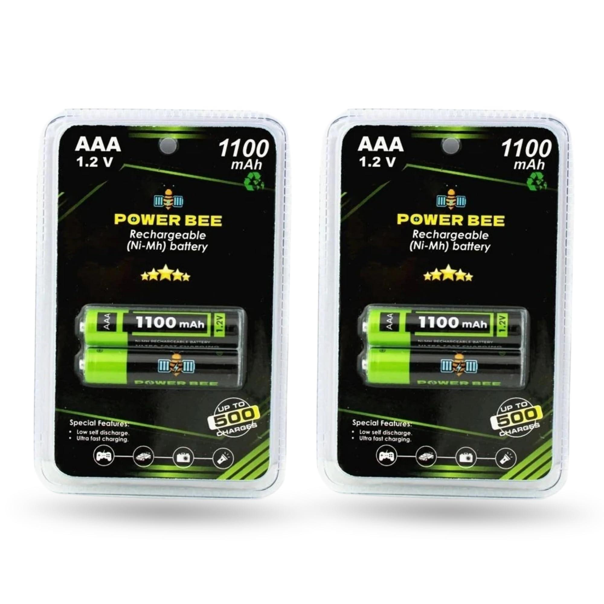 Electrobricks 1.2V 1100mAh AAA NiMH Rechargeable Battery High Performance Power Cells Pair (1)-image-10