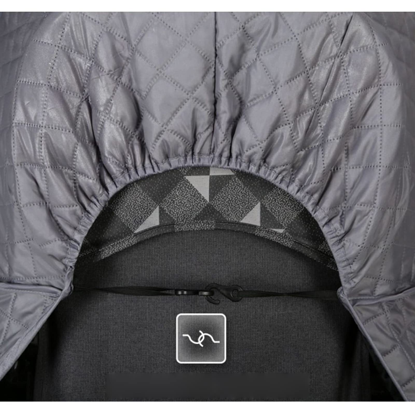 Housse de Pluie pour Poussette, Housse de Pluie Universelle pour Poussette, Coupe-Vent, Anti-Buée et Anti-Neige Garder Au Chaud, Fenêtre Transparente et Visible, pour Poussette(Color:C)