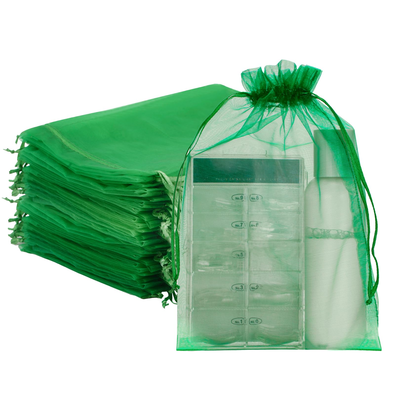 G2PLUS White Organza Gift Pouches - 7x9 CM Small Organza Favor Bags, 50 PCS Wedding Jewelry Bags - Clear Mesh Pouches for Wedding, Christmas, Birthday, Anniversary — view 74