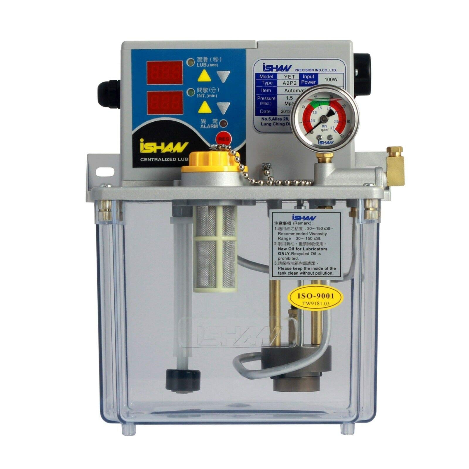 Lubricante central automático YET A2-3L, 110 V (plástico)